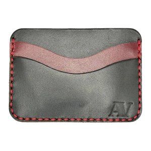 Card Holder Genuine Leather Slim Pocket Wallet ID Money For Women Men Handmade